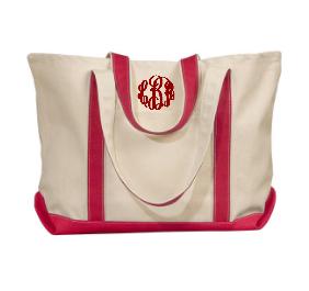 monogram tote