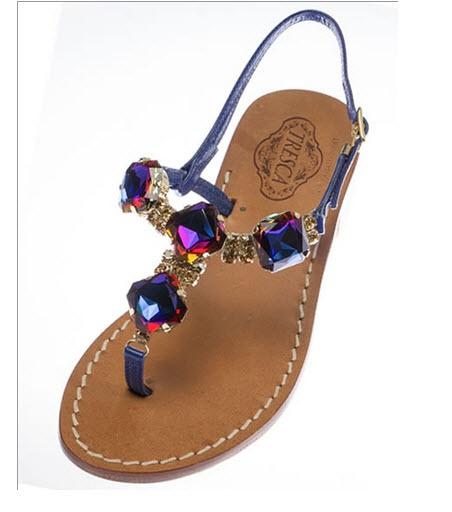 Purple Jeweled Sandals The Fabia Apparel  Accessories  Shoes ...