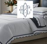 Matouk Cornelia King Duvet With 12' Monogram