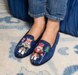 By Paige Needlepoint Loafer In Nutcrackers