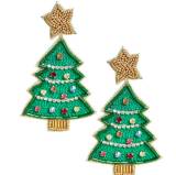 Lisi Lerch Christmas Tree Beaded Earring