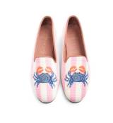 ByPaige Needlepoint Loafer In Crab On Pink  . . . 