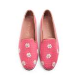  ByPaige Needlepoint Loafer In Pink Daisies