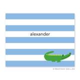 Boatman Geller Alligator Stripe Blue  . . . 