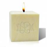 Monogrammed 4 Inch Citrus Escape Palm Wax  . . . 