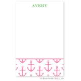 Boatman Geller Anchors Pink Notepad