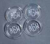 Monogrammed Glass Coasters
