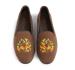 By Paige Needlepoint Loafer In Autumn Leaves Wreath