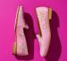 Bypaige Needlepoint Loafers In Pink Champange
