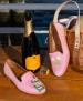 Bypaige Needlepoint Loafers In Pink Champange