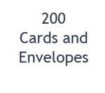 200 Notes And Envelopes