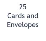 25 Notes And Envelopes
