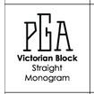 Victorian Block Monogram