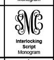 Interlocking Script Monogram