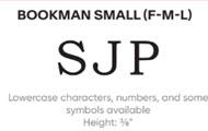 Bookman Small - F M L