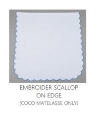 Embroidery Scallop Edges