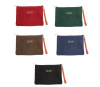 Boulevard Sofie Large Suede Clutch