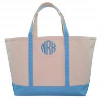 Monogrammed Large Boat Tote