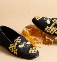  ByPaige Honeycomb Bee Needlepoint Loafer