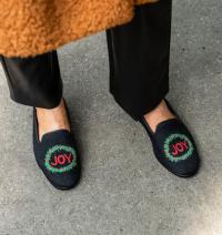  ByPaige Joy Wreath Needlepoint Loafer