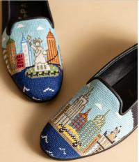 ByPaige I love New York Needlepoint Loafers