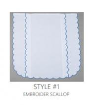 Style 1 Embroidery Scallop