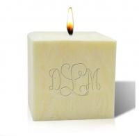 Monogrammed 4 Inch Citrus Escape Palm Wax Candle