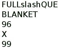 Full/queen Blanket 96 X 99