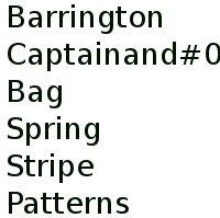 Barrington Captain's Bag Spring Stripe Patterns