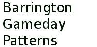 Barrington Gameday Patterns