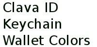 Clava Id Keychain Wallet Colors