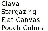 Clava Stargazing Flat Canvas Pouch Colors