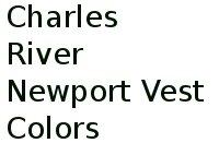 Charles River Newport Vest Colors