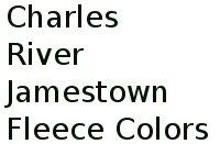 Charles River Jamestown Fleece Colors