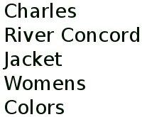 Charles River Concord Jacket Womens Colors