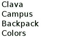 Clava Campus Backpack Colors