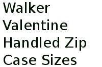 Walker Valentine Handled Zip Case Sizes