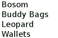 Bosom Buddy Bags Leopard Wallets