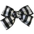 Black/white Check Bow