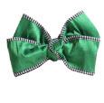 Green With Check Bow