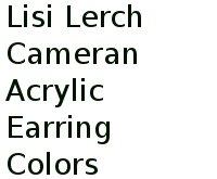 Lisi Lerch Cameran Acrylic Earring Colors