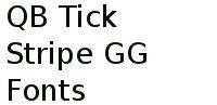 Qb Tick Stripe Gg Fonts