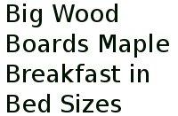 Big Wood Boards Maple Breakfast In Bed Sizes