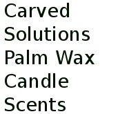 Carved Solutions Palm Wax Candle Scents