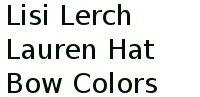 Lisi Lerch Lauren Hat Bow Colors