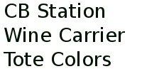 Cb Station Wine Carrier Tote Colors