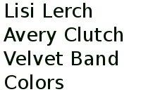 Lisi Lerch Avery Clutch Velvet Band Colors