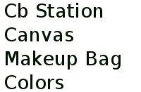 Cb Station Canvas Makeup Bag Colors