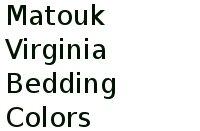 Matouk Virginia Bedding Colors