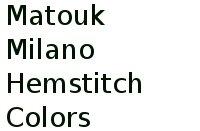 Matouk Milano Hemstitch Colors